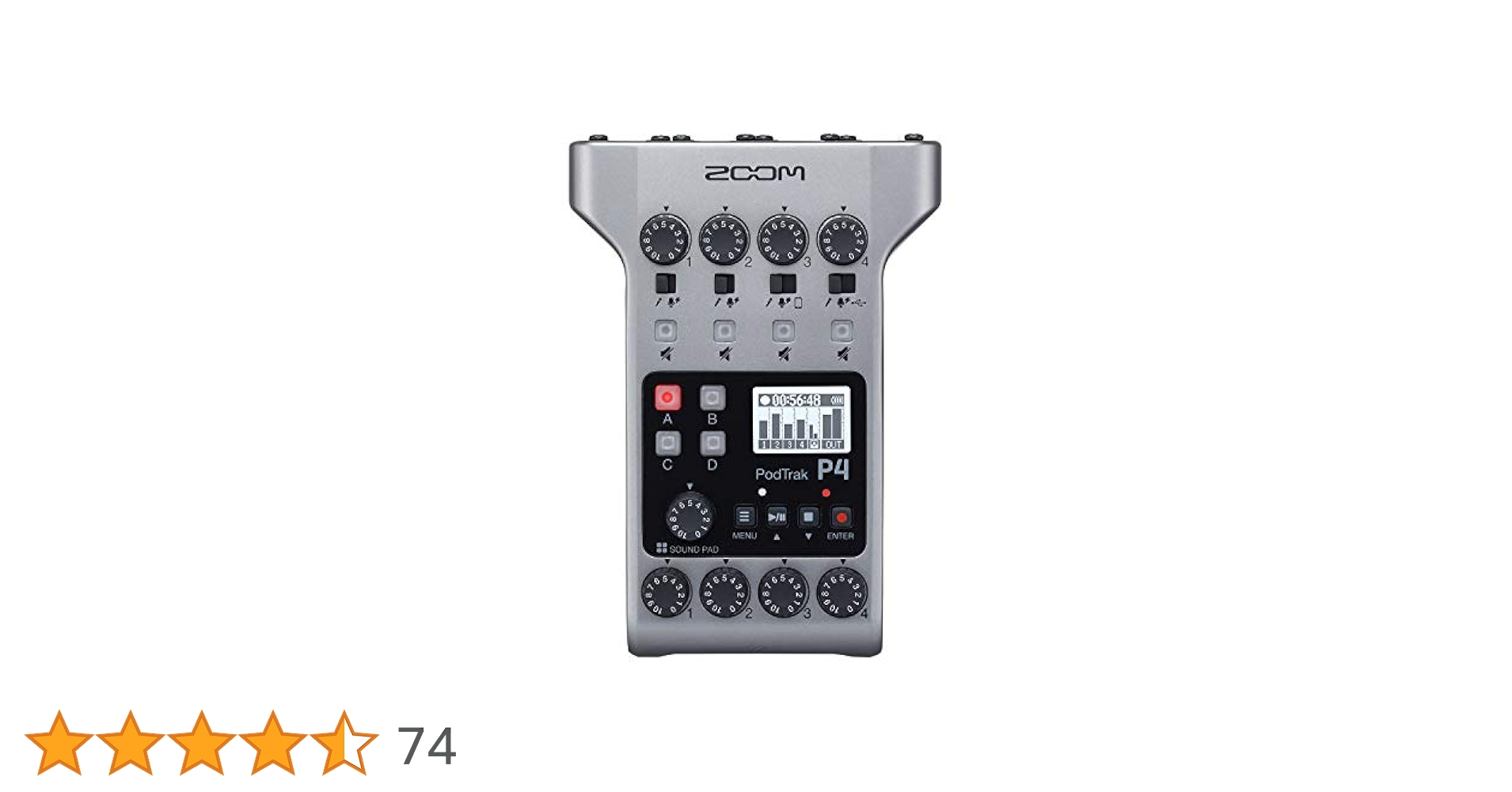 Amazon.co.jp: ZOOM ズーム P4 ポッドキャストレコーダー
